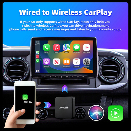 Adaptador Car Aibox Wireless Android Auto Carplay Smart Car