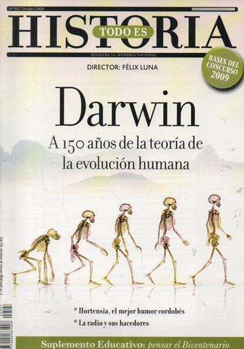 Todo Es Historia 507 Octubre 2009 - Darwin Teoria Evolucion