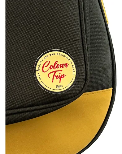 Bag Violão Folk Tagima 20mm Gig Solid Trip Ybk Amarelo Preto Bag Violão Folk Tagima 20mm Gig Solid Trip Ybk Amarelo Preto