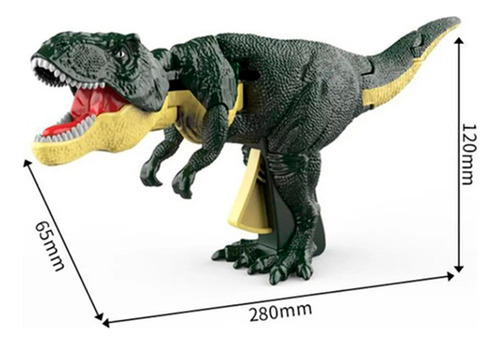 Dinosaurio Zaza T-rex Con Luz Y Sonido Juguete Dino Verde