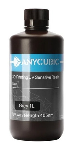 Imagen 1 de 1 de Resina Para Impresión 3d Anycubic 1000ml Color Gris