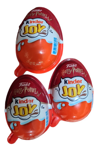 3 Pack Kinder Joy Harry Potter Nueva Edición Con Mini Funko