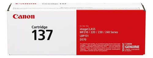 Toner Canon 137. Para Mf210/220/230/240 Series Mf244dw