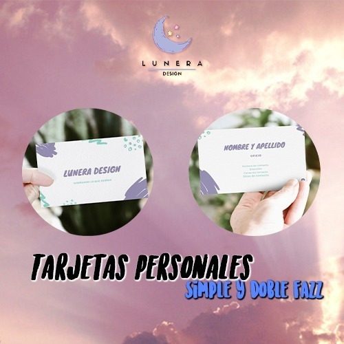 Diseño Tarjetas Agradecimiento | Personales | Simple Doble