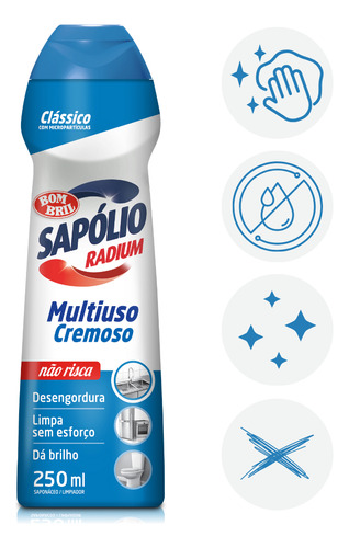 Limpador Classico Cremoso Sapolio Radium Bombril 250ml