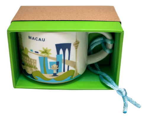 Starbucks Macau, You Are Here Collection, Taza Espresso 59ml Color Azul Hawaii