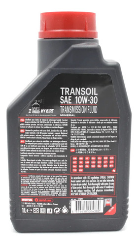 Motul Transoil 10w30 Para Caja Avant Motos