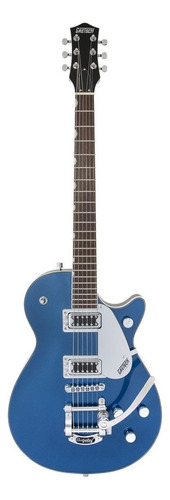 Guitarra eléctrica Gretsch Electromatic G5230T Jet FT de caoba aleutian blue brillante con diapasón de nogal negro