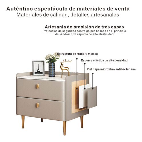 50cm Buros Para Recamara Mesa De Noche Cómoda Organizador