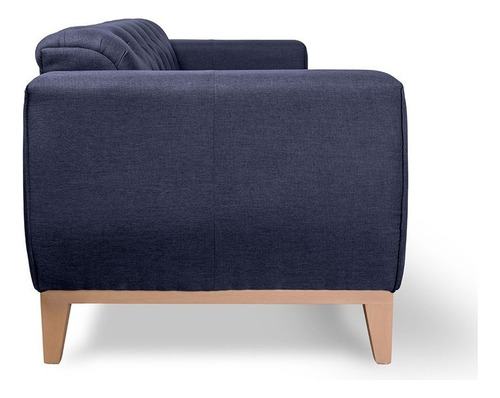 Sofá De 2 Plazas Arely Azul Këssa Muebles Diseño De La Tela Liso