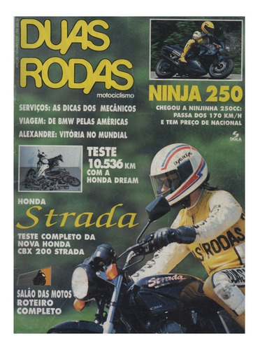 Duas Rodas N°219 Honda C100 Dream Cbx 200 Strada Ninja 250r