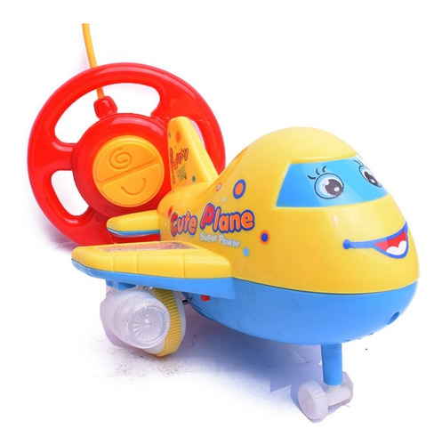 Avion A Radio Control Infantil Con Luz Y Sonido