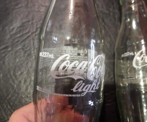 Lote 3 Botellas Coca Cola Light 237 Ml - Botellita Colección (Usado)