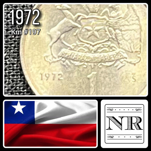 Chile - 1 Escudo - Año 1972 - Km #197 - Carrera Verdugo