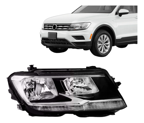 Farol Elétrico Tiguan Comfortline 2017 18 19 20 2021 Com Led