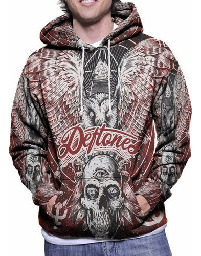 Capucha Nueva 3d Rock Sudaderas Deftones Moda Con