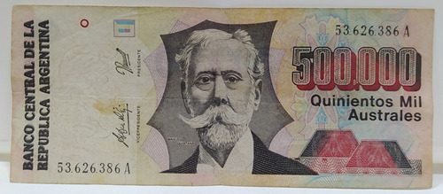 Billete 500000 Australes Argentina Bott 2900