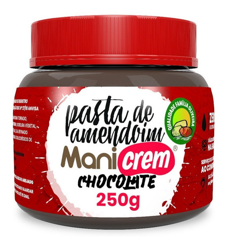 Imagem 1 de 3 de Creme Pasta De Amendoim Manicrem 250g Vários Sabores