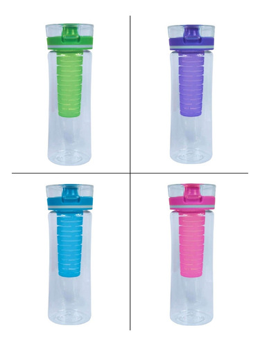 Botella Infusion Ripple 828ml, 4 Diseños, Cg01908