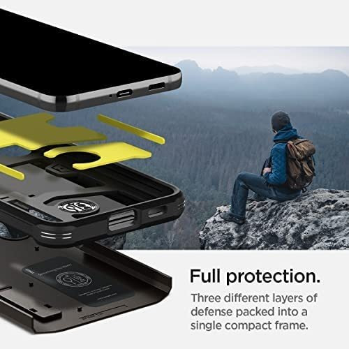 Imagen 4 de 7 de Funda Spigen Tough Armor Para Galaxy S22 - Gunmetal