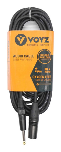 Cable Audio Xlr Macho A Plug De 1/4 6,5 Mm Mono De 6 Metros