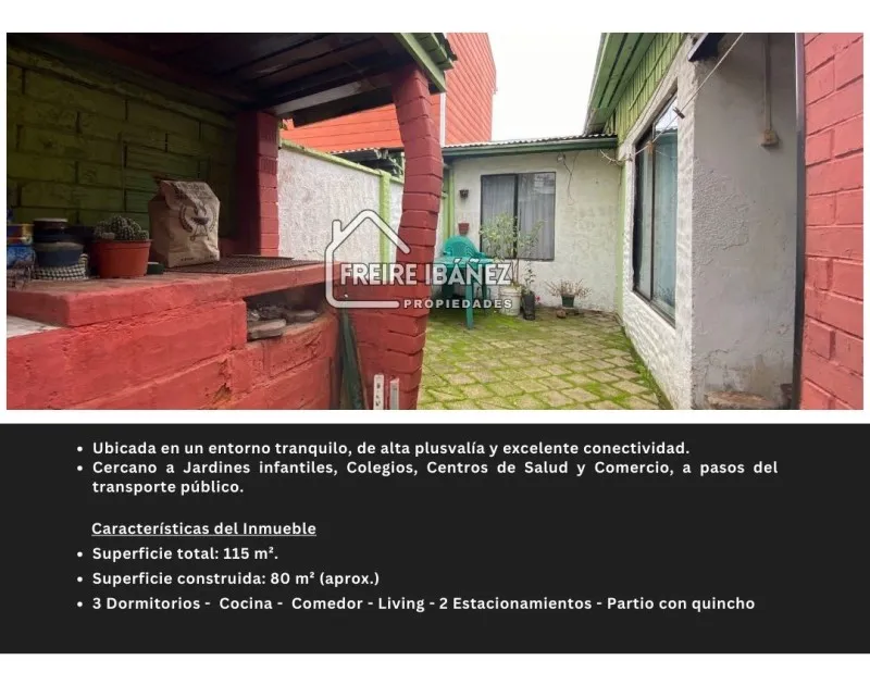 Imagen 1 de 11 de ¡oportunidad! Casa 3d 2e En Chillán