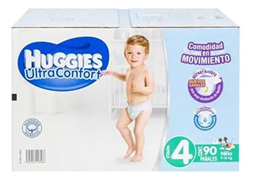 Huggies - Pañales Etapa 4 Huggies Ultraconfort Con 90 P Niño