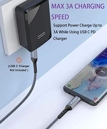 Cable Usb C A Usb C De 10 Pies, Paquete De 2 Unidades, Carga