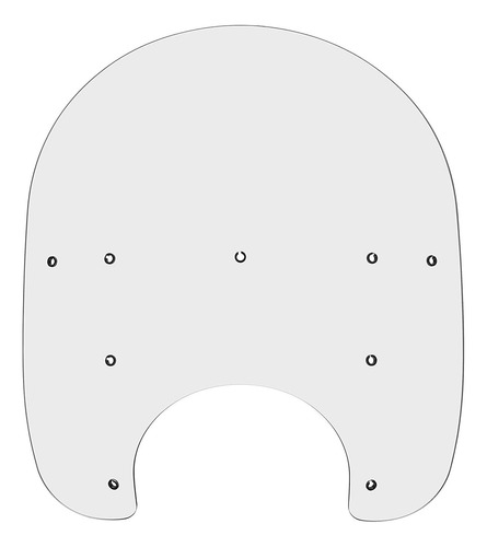 Parabrisas Transparente Mep6220 Plástico De Repuesto P...