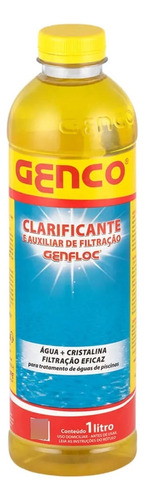 Clarificante Floc E Auxiliar De Filtração Genco 1l Genfloc