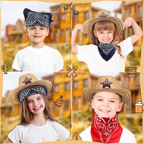 Set De Sombreros De Vaquero Tarpop, Pack De 12 Sombreros ...