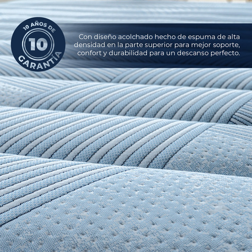 Colchón Queen Size Class Spring Air Tecnología Comfort Flex | Reduce Transferencia Movimiento Y Adapta A Tu Cuerpo | Confort Medio | Altura 30