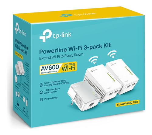 Poweline Tp-link Extensor Wifi Super Kit Av600 - Jtec