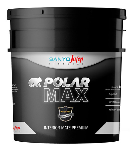 Látex Blanco Mate Polar Max 4lt Sanyo Jafep 15% Off 2da Uni