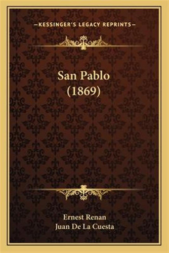 Libro San Pablo (1869) - Ernest Renan