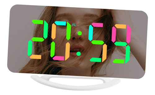 Reloj Digital Modo De Memoria Led Despertador De Escritorio