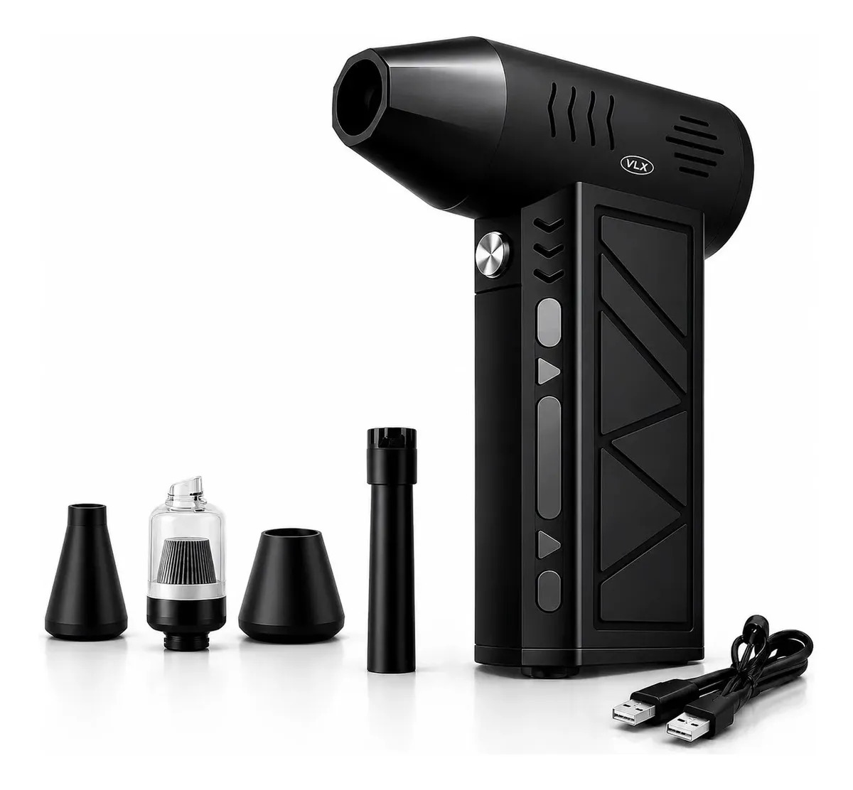 Soprador de Ar Mini Turbo Portátil USB Sem Fio Recarregável para Limpeza e Inflar DUOSEG