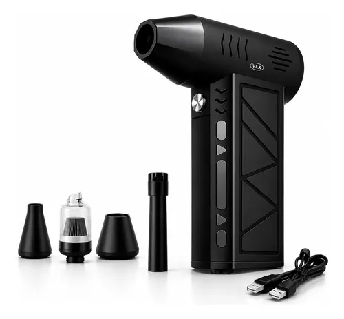 Soprador de Ar Mini Turbo Portátil USB Sem Fio Recarregável para Limpeza e Inflar DUOSEG