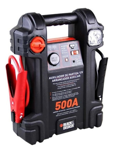 Auxiliar De Partida Arrancador 500a 12v Bivolt Black&decker