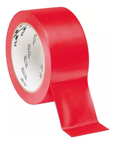 Cinta Delimitadora Adhesiva De Vinil 050mm X 33mt Rojo (764)