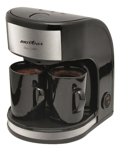 Cafeteira Duo Coffee 450w 2 Bicos Britânia Cor Preto 110V