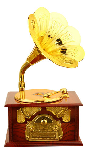 / Caja De Música De Gramófono Retro Forma De Fonógrafo