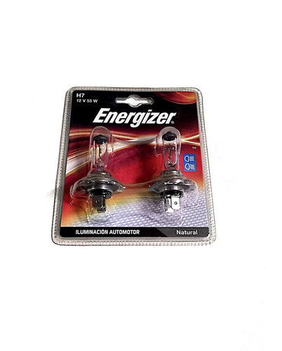 Lampara H7 Energizer 12v 55 W Blister De 2 Unidades