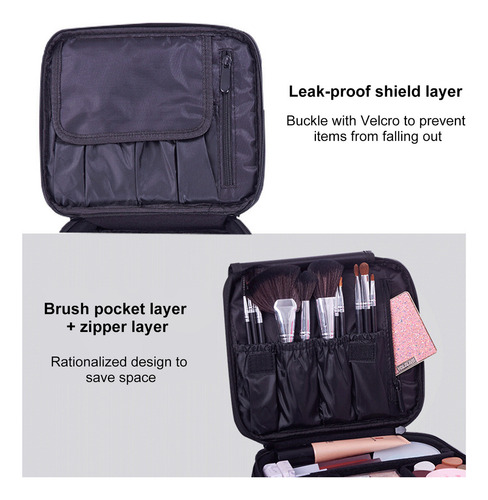 Organizador De Bolsas De Maquillaje De Viaje De Gran Capacid