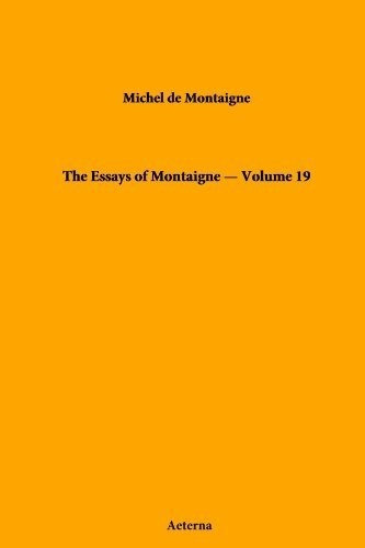 Los Ensayos De Montaigne Volumen 19