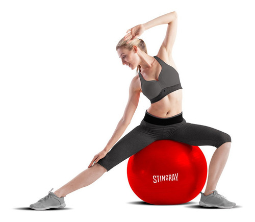 Pelota Ejercicio Pilates Yoga Stingray 65cm Con Bomba