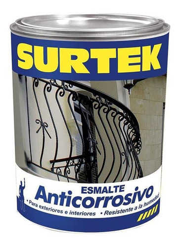  Surtek-esmalte Anticorrosivo Negro 1lt Surtek *sp30299
