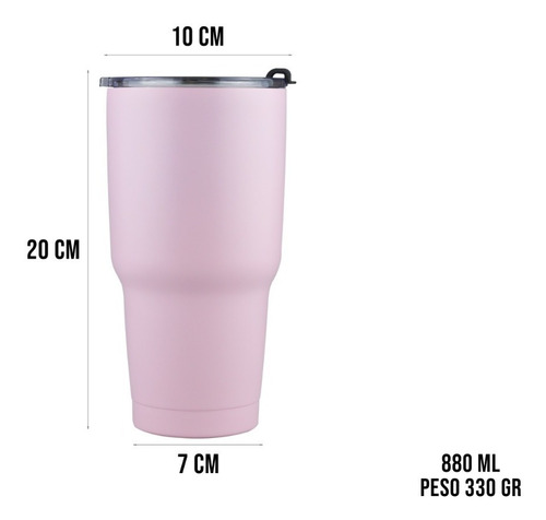 Imagen 5 de 10 de Vaso Termo Acero Inoxidable P/cafe 30oz Térmico Frío Calient