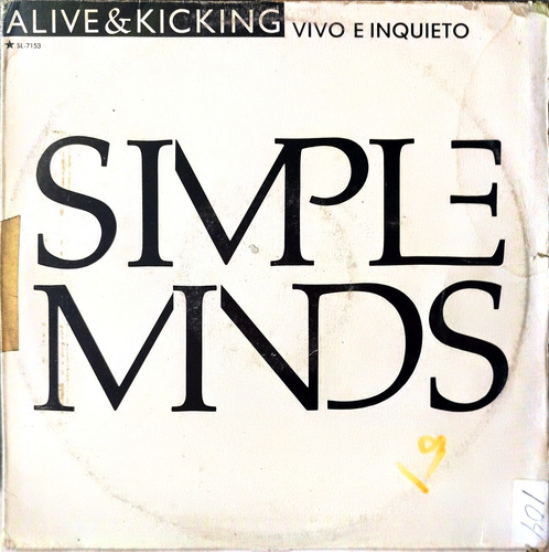 Vinyl Lp Acetato Simple Minds Alive & Kicking Vivo E Inquiet (Reacondicionado)