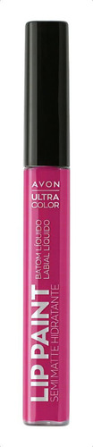 Lip Paint Labial Semi Matte Hidratante Sassy Fuchsia Avon